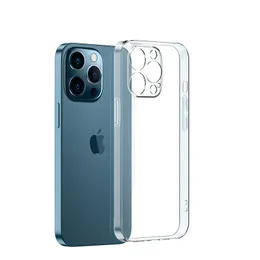 Custodia posteriore in cristallo per cellulare Cover per iPhone Custodia in TPU trasparente all-inclusive per Apple iPhone 15 14 13 12 Pro Max