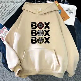 Box Hodies Cool F1 자동차 스웨트 셔츠 여성 긴 소매 최고 대형 후드 재미 게임 남자 의류 y2k 옷