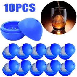 Creativo Silicone Blue Wars Death Star Ice Cube Stampo Vassoio Sfera rotonda Crema Stampo per cioccolato Kitchen Bar Maker Tool 240307