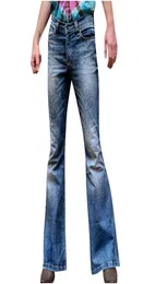 Novos homens grandes calças de brim queimado bootcut perna calças soltas masculino designer clássico denim jeans sino inferior jeans para homens hosen herren mx204715966