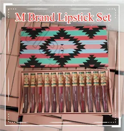 عيد الميلاد الجديد Matte Liquid Lipstick 12pcsset Lip Cosmetics 12 Colour