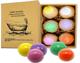 Bubble Bath Bombs Gift Set Rose Cornflower Lavender Oregon Essential Oil Lush Fizzies doftande havssalter Bollar handgjorda spa -present DH2093322