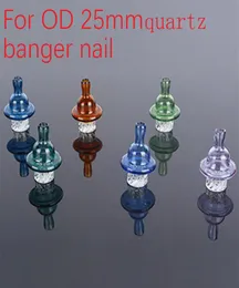 alta qualità Quartz Banger Cyclone riptide Carb Cap Dome con foro d'aria rotante per Terp Pearl 25mm Quartz Banger Nail Bubbler Ena6067128