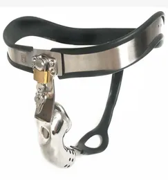 Masculino super ergonomia ajustável curva de aço inoxidável cinto cinto ventilar galo pênis gaiola defecar buraco bdsm brinquedo sexo 6081043154