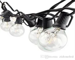 25ft G40 Globe String Lights Fairy lampan med 25 tydliga glödlampor UL -listade inomhus utomhus ljus trädgårdsfest bröllop dekoration7755786