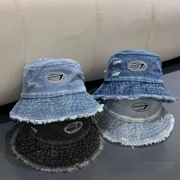 Disel hatt hattar designers kvinnor hink diesl hatt baseball cap casquette luxe hattar för män denim päls trimmad hink hatt för flickor vår och sommar