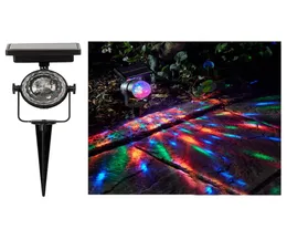 LED Solar Rotating Projection Lamp Waterproof Colorful Light Solar Rotating Lawn Lamp Yard Lamps Laser Light Outdoor Decoration VT9698441