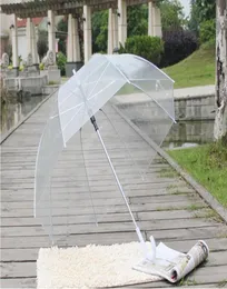 세련된 단순성 거품 딥 돔 우산 긴 손잡이 아폴로 투명 우산 소녀 버섯 우산 명확한 거품 환경 1111644