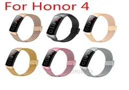 Для Honor Band 4 ремешок миланская петля металлический ремешок из нержавеющей стали для Huawei Honor Band 4 сменный браслет Wristband3963841