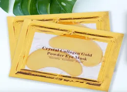 Crystal Collagen Gold Powder Eye Facial Mask Moisturizing Make Up Antiaging Face Skin Care Fast1464565