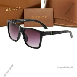 2024 مصمم Ggities Ggities نظارات شمسية للرجال تصميم الأزياء Ggities Sun Sun Square Frame Frame Lens Carbon Fiber Summer Women With Box 2247