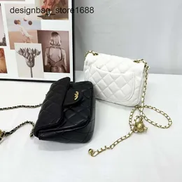 Fábrica atacado verão versátil pequena bola de ouro corrente saco moda diamante grade ombro crossbody feminino commuter lock