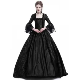 Kleider Jiezuofang 18. Jahrhundert mittelalterliches gotisches Kleid Renaissance Spitzenkleid Maskeradekostüm Vestido Gotico