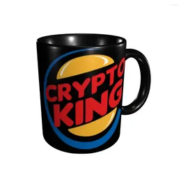 Mugs Promo Crypto King Cups Print Funny Novelty Ethereum Case Coffee