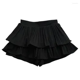 Skirts Pleated Crossover Tennis Skirt For Women V High Waisted Crossbody Flowy