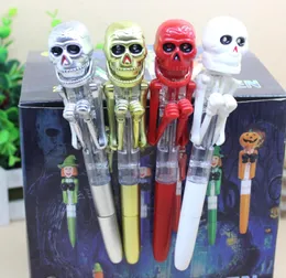 Creative Novelty Skull toy 1pcs Cartoon ballpoint pen Mischief ballpoint pen Halloween party supplies Stationery for Kids3116915