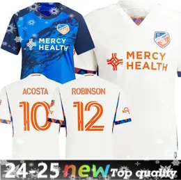 2024 2025 FC Cincinnati Soccer Maglie Kit Man 23/24 Calcio Calcio Home Away Away White Boupendza Acosta Robinson Miazga Portiere Barra