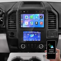 Android 13 Ford F150 2015-2021 GPSステレオユニットヘッド2+32Gカープレイ用のカーラジオ