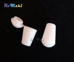 100st White Plastic Bell Stopper With Lid Cord Ends Lock Stopper Toggle Clip för Paracord Clothes Accessories5949450