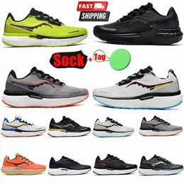 Men Triumph 19 Running Shoes For Women Trainers Triple Black White Gum Alloy Fire Lightweight Shock Absorbing Fashionable Cool and Breathable Sneakers