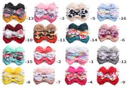 3pcsset bowknot nylon baby headbands leopard girls headband floral newborn headbands cute baby girl hair accessories kids head ba3232350