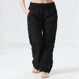 lu-88 Fitness, lockere Hose in voller Länge, Hose mit weitem Bein, Training, Laufen, Sporthose