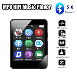 Bluetooth 5.0 lossless mp3 music player hifi portátil áudio walkman com fm/ebook/gravador/mp4 vídeo 1.77 Polegada tela