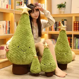 1pc 29-90cm simülasyon Noel ağacı peluş oyuncaklar sevimli yaprak dökmeyen peluş yastık bebek