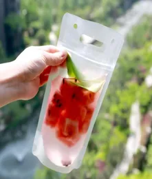 Sacchetti di imballaggio per liquidi liquidi satinati portatili Doypack creativi per succhi di frutta, latte e soda, sacchetto di plastica bianca con chiusura a cerniera, per bere vino p3197777