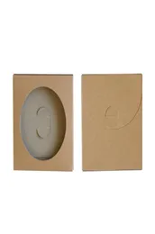 Good quality Empty Kraft Paper Coaster Packing Box With Window DIY Gift Boxes For Ceramic Cup Mat Mug Pad Packaging3693042