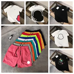 Erkek Gömlek Tasarımcı Tişörtleri Fransa gömlek Tatil Kısa Kollu Polo Tshirt Sıradan Mektuplar Baskı Üstleri Kadın Mürettebat Boyun Pamuk Tees Yaz Plajı Hızlı Kuru Şort