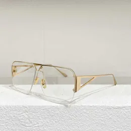okulary przeciwsłoneczne kobiety projektantki unikalne metalowe ramy BV1065 luksusowe krawędź szklane okulary przeciwsłoneczne przezroczyste okulary soczewki wysokiej jakości 2023233a