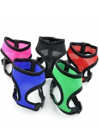 Brand new Pet dog Nylon Mesh Harness Strap Vest Collar Small Mediumsized Dog Puppy Comfort Harness 7 colors Cartoon7270826