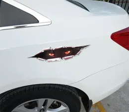 Estilo de carro legal engraçado olhos de gato espreitando adesivo de carro à prova d'água espreitando monstro acessórios automotivos capa de corpo inteiro para todos os carros 5281615