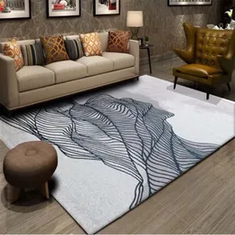 Hem Dekorativ modenätmattor Bedside Floor Mat Soffa Area Rugs Nordic Style Soft Flannel Stor vardagsrum mattan2933