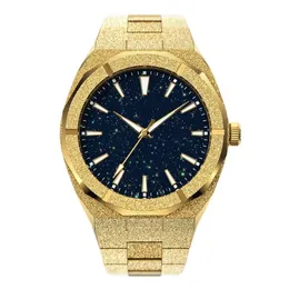 Zegarstka Wysokiej jakości mężczyźni moda moda mody stawowa zegarek stalowy ze stali nierdzewnej 18K Gold kwarc analogowy dla 221025237J