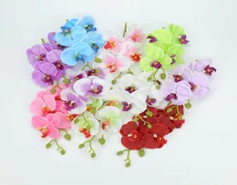 Artificial butterfly flowers orchid bouquet fake plants vase for home wedding decoration ornamental flowerpot silk string3280070