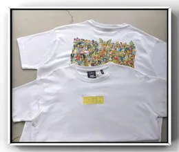 시간 스타일의 Kith X Simpson Co 브랜드 만화 광대 가족 PO Collection 가족 인쇄 Tshirt 짧은 슬리브 New Fashion1001304