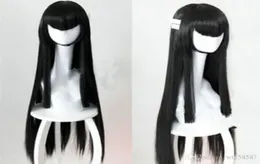 WIG Kill la Kill Kiryuin Satsuki 40quot Long Straight Black cosplay Wig Kill la Ki2517599