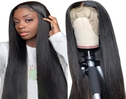 Dantel ön peruk düz dantel ön insan saç perukları perulu siyah kadınlar için 13x5 derin kısım dantel peruk remy saçlar6912716