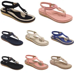 2024 Summer Women Shoes Sandaler Low Heels Mesh Surface Leisure Mom Black White Large Size 35-42 J38 GAI