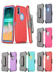 For iPhone Defender Phone Cases 14Plus 13 12 11 14 Pro Max Xs Xr 8 7 Plus Hybrid Robot 3in1 High Quality Shockproof Scratchproof P1063459