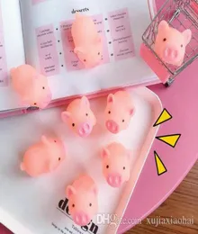5cm Cartoon cute Scream Pink Pig Toy Soft Animal squeezing pinch Healing Vent Mochi Stress Reliever Decor Kids Gift3255682