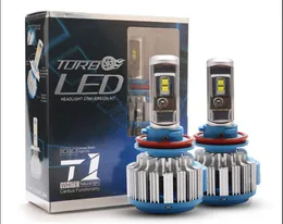 Faróis de LED para carro T1 h1 h3 h4 h7 h11 h13 h16 9004 9005 9006 9007 880 faróis de alta potência direto da fábrica3726685