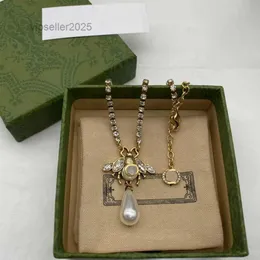 Designer-Halskette mit Perlenanhänger für Woaman. Diamant-Top-Produkte, Messing-Halsketten, Modeschmuck-Versorgung