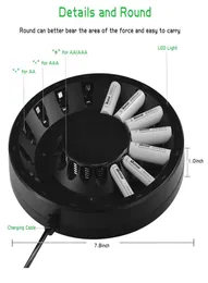 16 Slots AAA AA Battery Charger Smart 16 Bay KTV Microphone NiMH Rechargeable Batteries Charging Adapter9019401