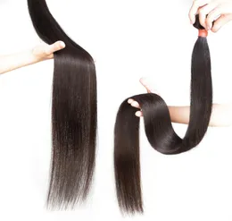 Dilys Long Straight Human Hair Extensions Brasilian Virgin Remy Hair Extensions Hår Wefts Natural Color 30 32 34 Inch1993141