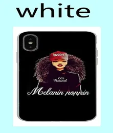 Czarna złota fajna melanina poppin dziewczyna drukowana obudowa Samsung i iPhone na iPhone 5 iPhone 6 7 8 x Concha Fundas Coque1625943