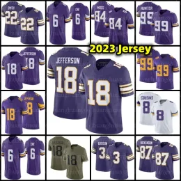 Addison Justin Jefferson Joshua Dobbs Football Jersey TJ Hockenson Kirk Cousins Harrison Smith Adrian Peterson Randy Moss CJ Ham Mekhi Blackmon Jay Ward KJ Osborn