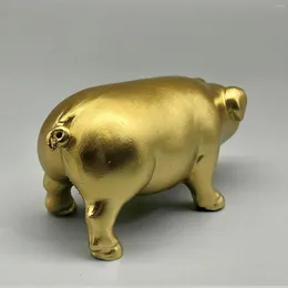 Dekorative Figuren, Schwein-Statue, niedliches kleines Souvenir, lebensechte realistische Harzskulptur, Tierfigur für Büro, Schreibtisch, Wohnzimmer